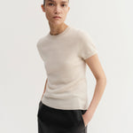 Almada Agmes Top in Vanilla - detail view