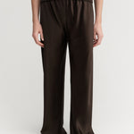 Almada Bias Satin Pant in Chocolate