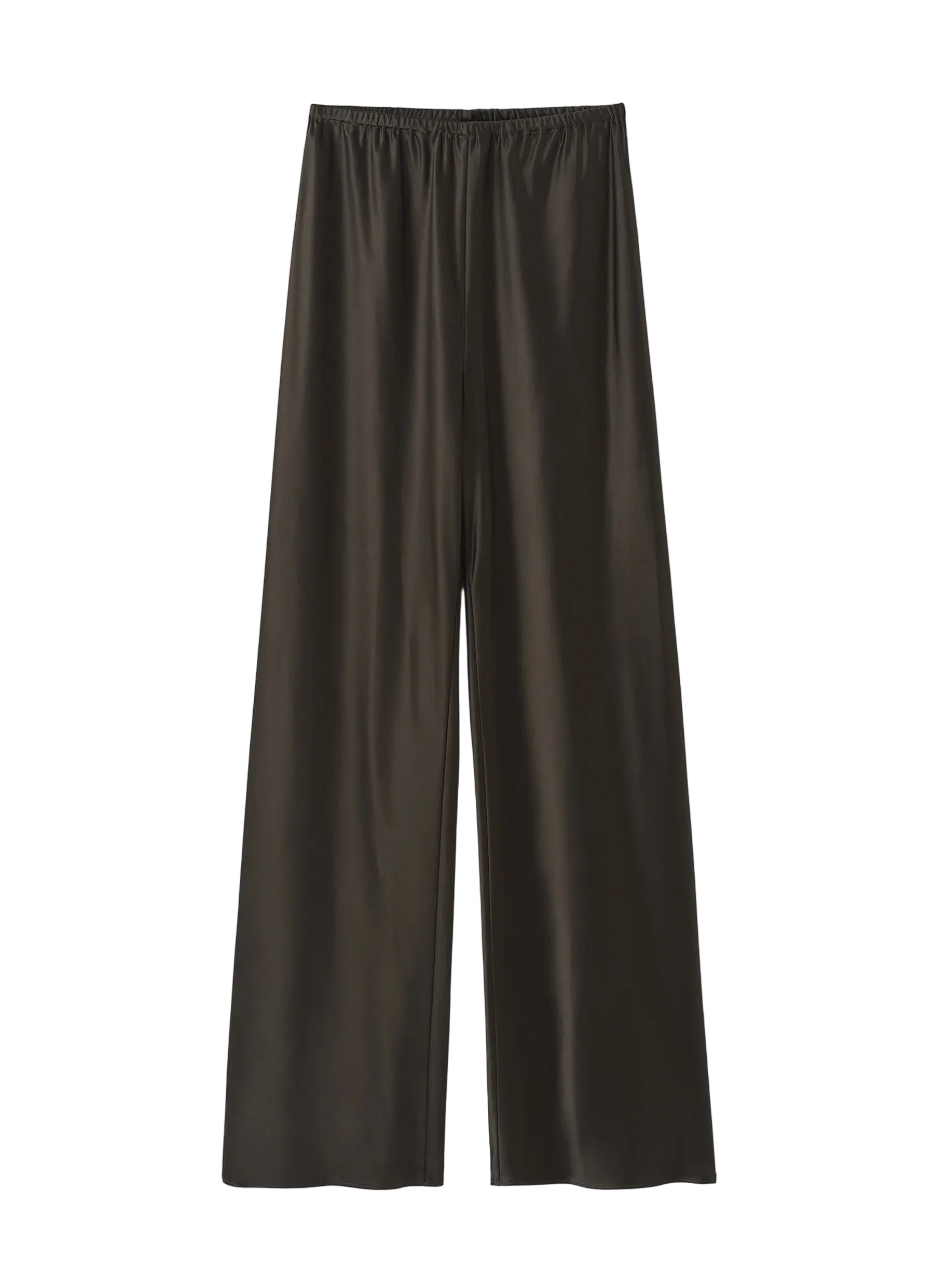 Almada Bias Satin Pant in Chocolate