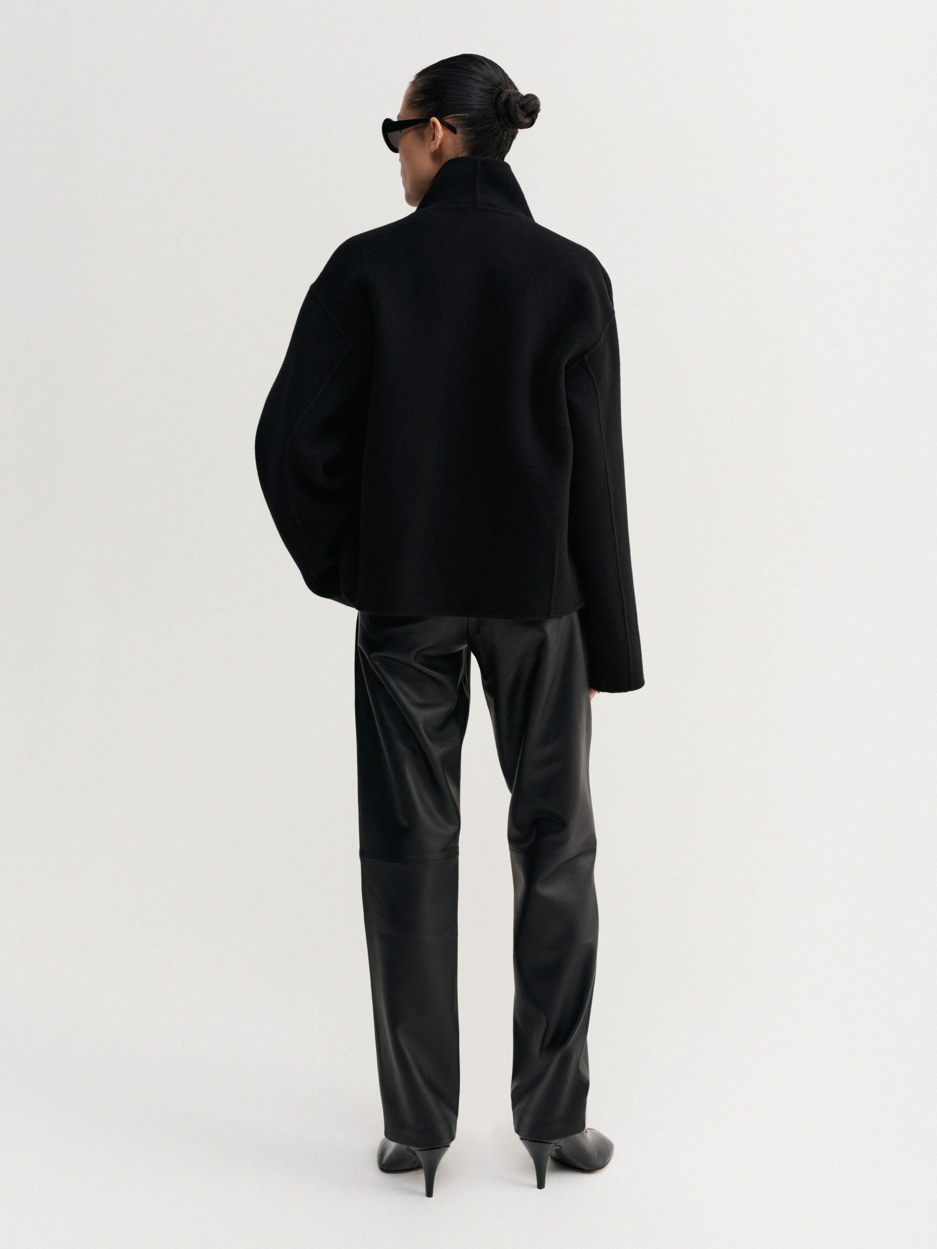Almada Cadie Coat in Black - side view