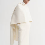 Almada Colette Double Cape in Cream - styled look