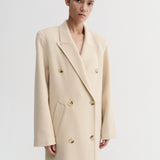 Almada Deja Double Coat in Vanilla