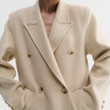 Almada Deja Double Coat in Vanilla
