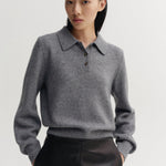 Almada Gine Sweater in Grey - side view