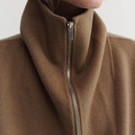 Almada Lindy Coat in Tan - detail view