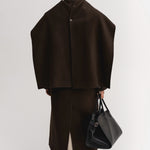 Almada Micha Double Scarf in Chocolate