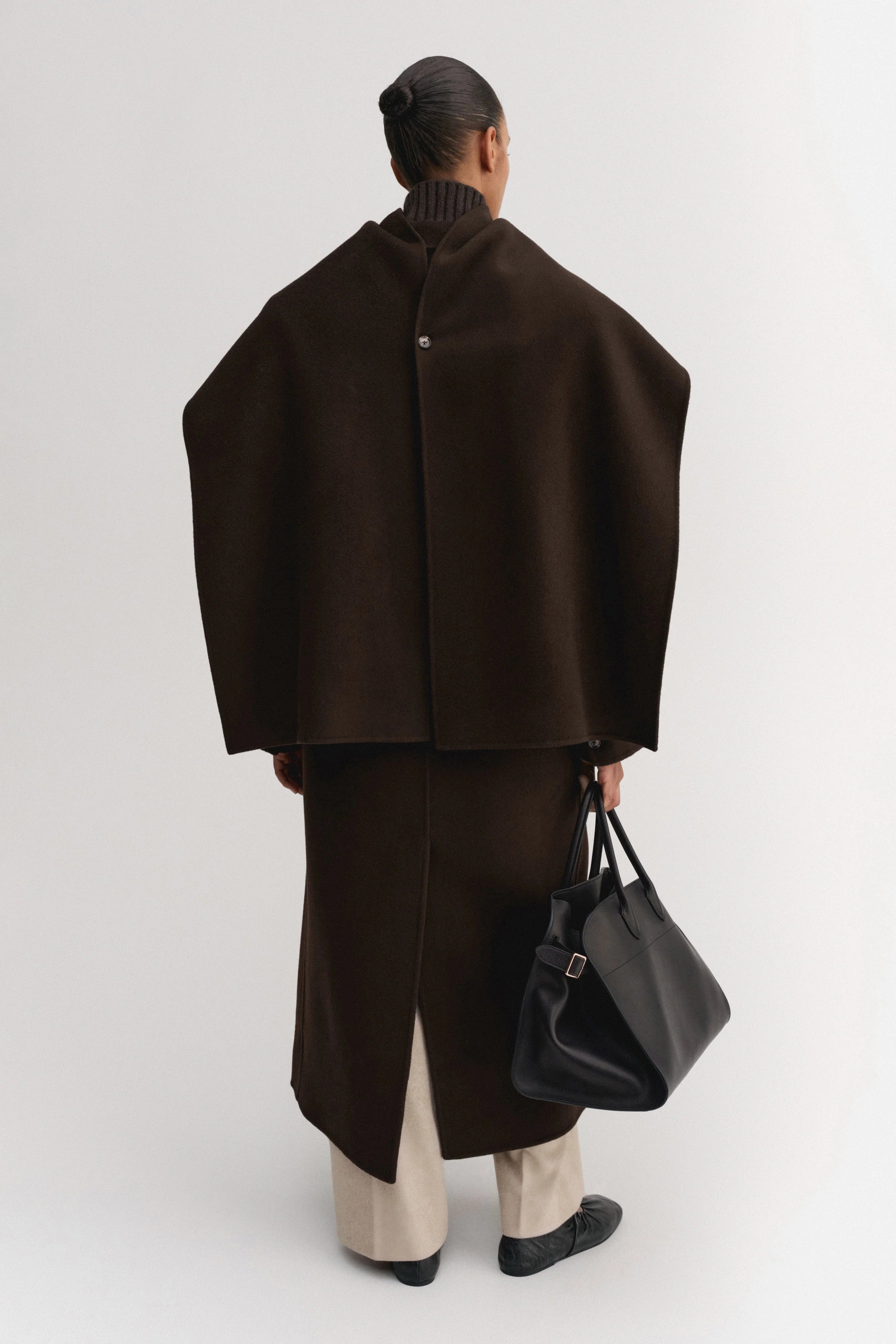 Almada Micha Double Scarf in Chocolate
