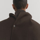 Almada Micha Double Scarf in Chocolate
