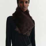 Almada Mayama Scarf in Chocolate - styled look