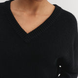 Almada Yara V Neck in Black