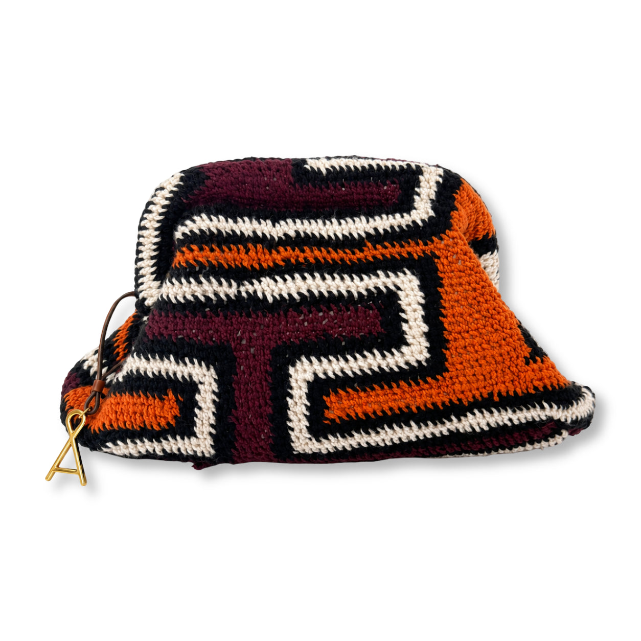 Among Equals Zipora Backbone Bilum Clutch - side view