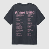 Anine Bing Cade Tee Smiley in Washed Grey - outfit inspiration