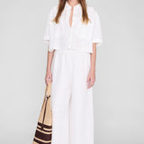 Anine Bing Edith Shirt in Ivory - side view