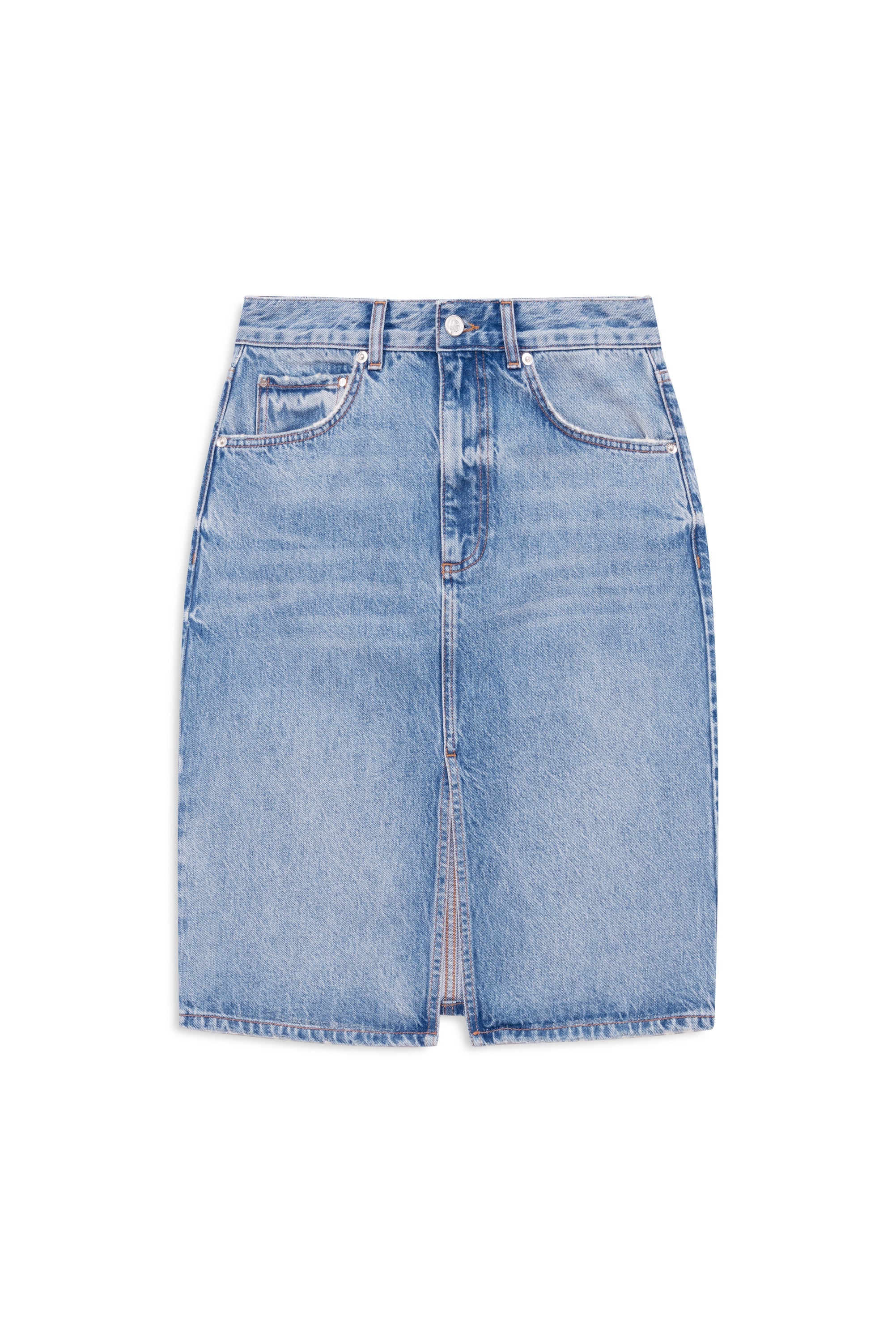 Anine Bing Jamey Skirt in Arbor Blue