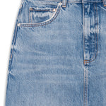 Anine Bing Jamey Skirt in Arbor Blue - styled look