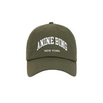 Anine Bing Jeremy Baseball Cap NY in Army Green