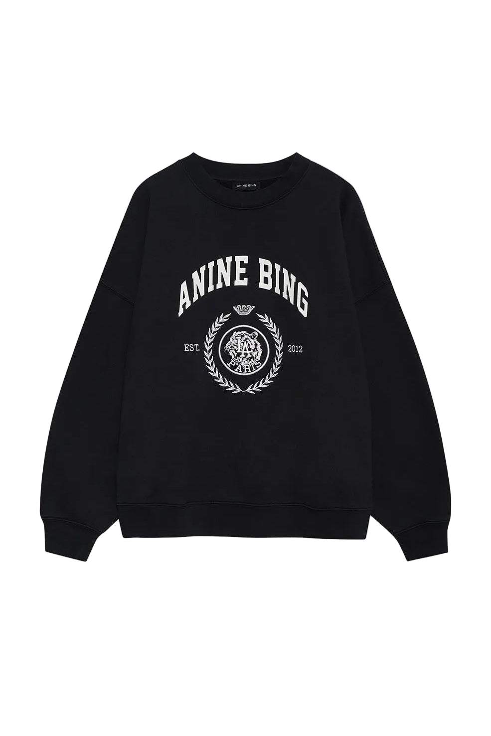Anine Bing Miles Sweatshirt Collegiate in Vintage Black