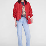 Anine Bing Miles Sweatshirt Tiger Bing in Washed Black