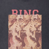 Anine Bing Miles Sweatshirt Tiger Bing in Washed Black