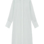 Anine Bing Noemi Dress in Green and White Mini Stripe