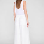 Anine Bing Roslyn Pant in Ivory - detail view