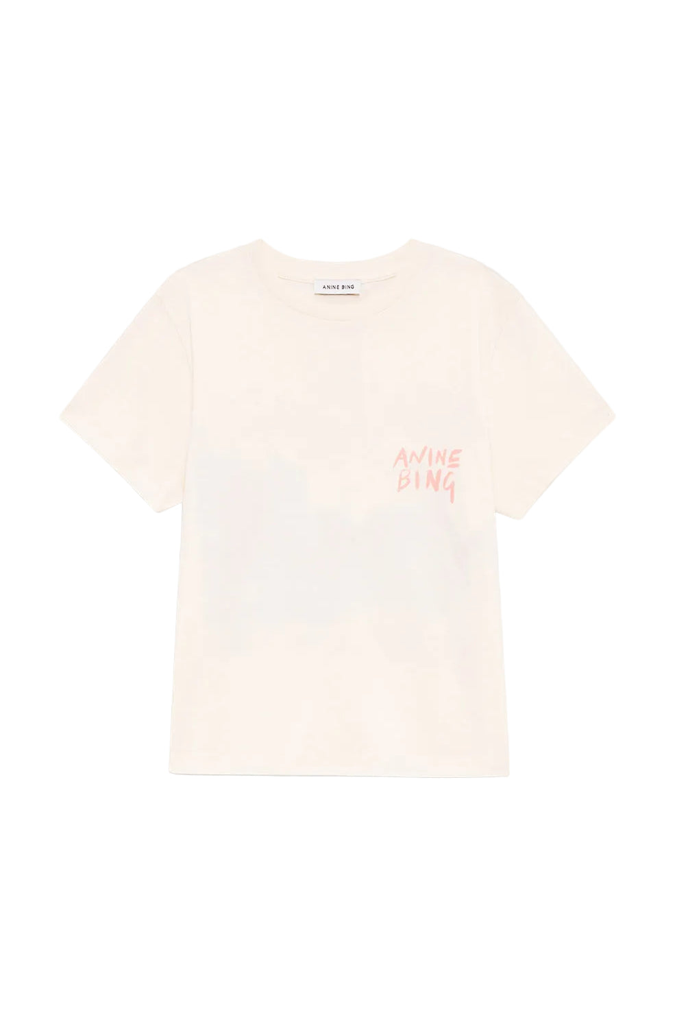 Anine Bing Shelley Tee Surfer in Washed Buttercream