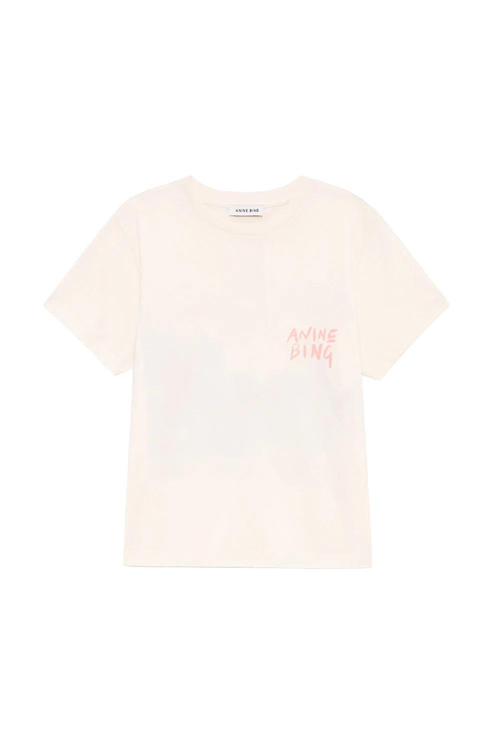 Anine Bing Shelley Tee Surfer in Washed Buttercream