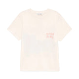 Anine Bing Shelley Tee Surfer in Washed Buttercream