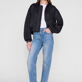Anine Bing Sarita Bomber in Black - side view