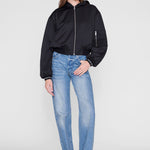 Anine Bing Sarita Bomber in Black - detail view