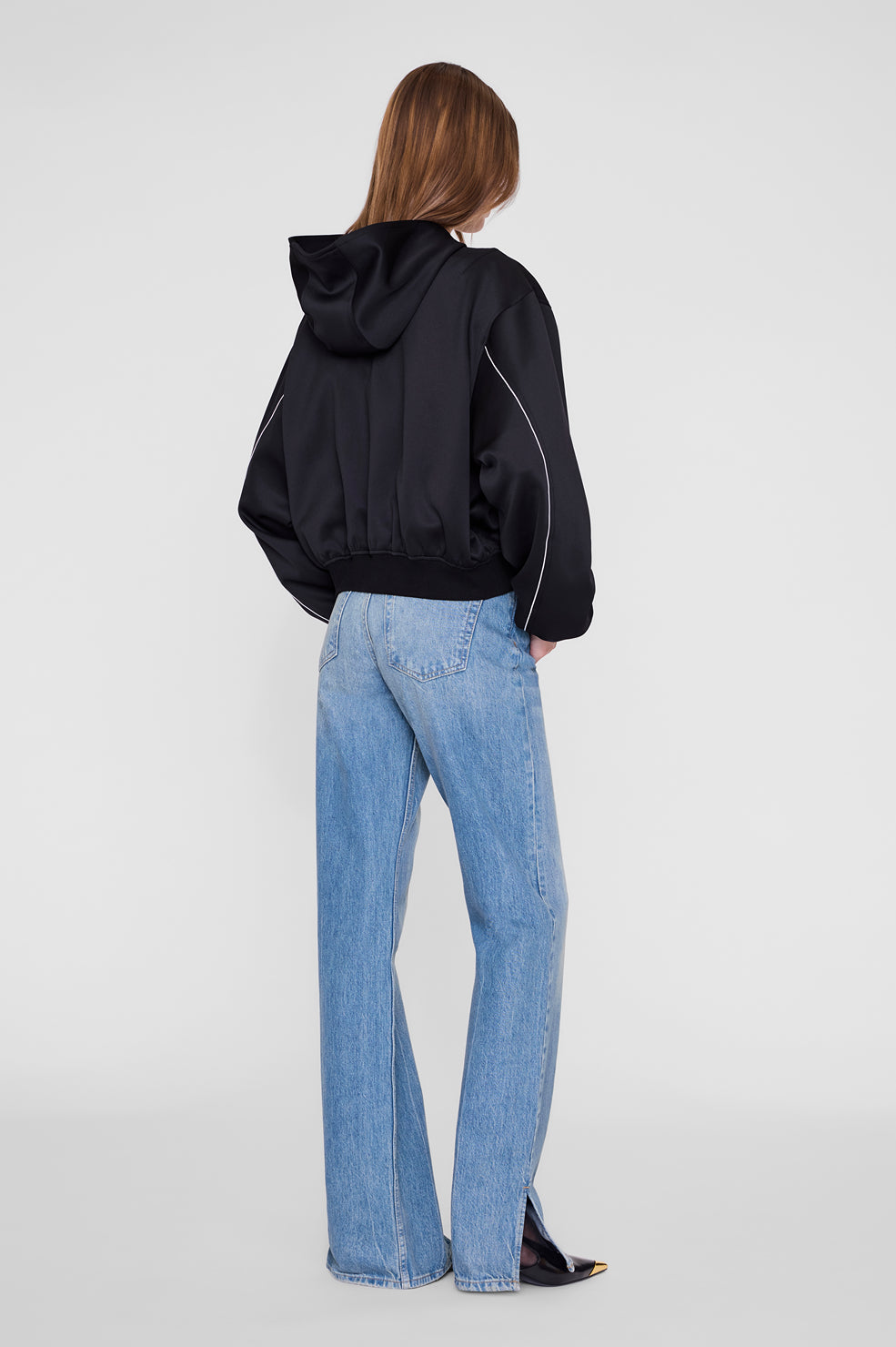Anine Bing Sarita Bomber in Black - outfit inspiration