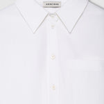 Anine Bing Scott Cropped Shirt in White - styled look