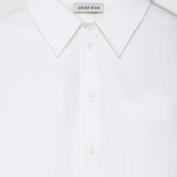 Anine Bing Scott Cropped Shirt in White - styled look