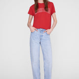 Anine Bing Shelley Tee in Tango Red