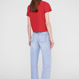 Anine Bing Shelley Tee in Tango Red
