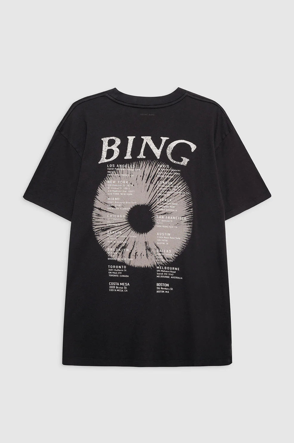 Anine Bing Walker Tee Band in Black