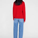 Anine Bing Lee Sweater in Tango Red - detail view