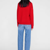 Anine Bing Lee Sweater in Tango Red - detail view