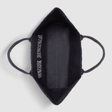 Anine Bing Leo Canvas Tote in Washed Black