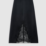 Anine Bing Malou Skirt in Black And Black Lace