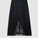 Anine Bing Malou Skirt in Black And Black Lace