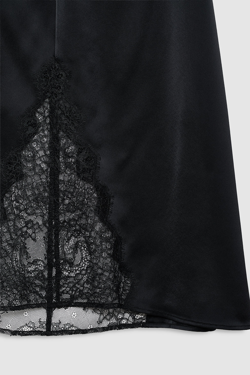 Anine Bing Malou Skirt in Black And Black Lace - styled look