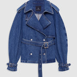 Anine Bing Pascale Trench in Clean Indigo