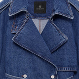Anine Bing Pascale Trench in Clean Indigo - outfit inspiration