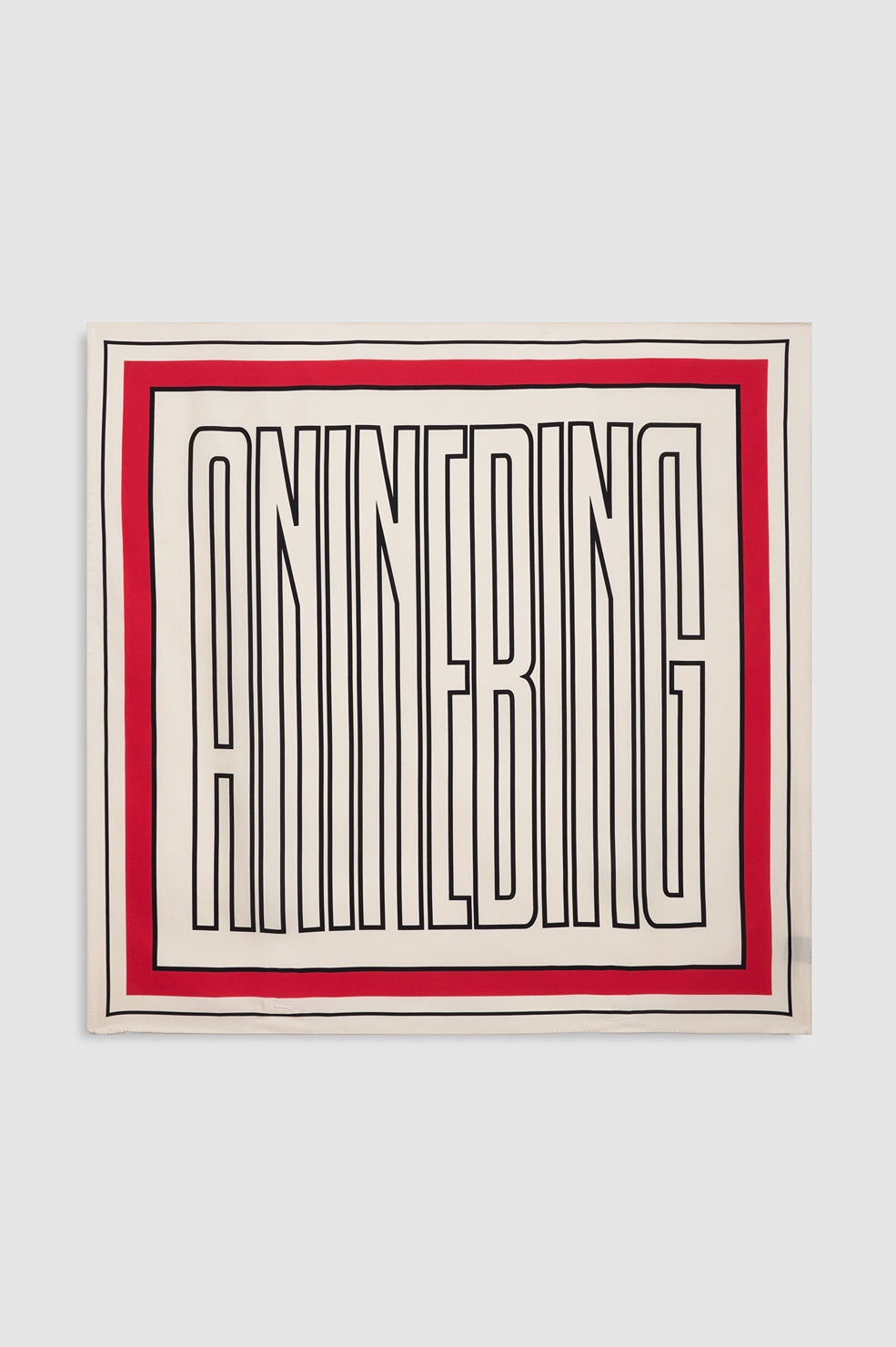 Anine Bing York Scarf in Tango Red