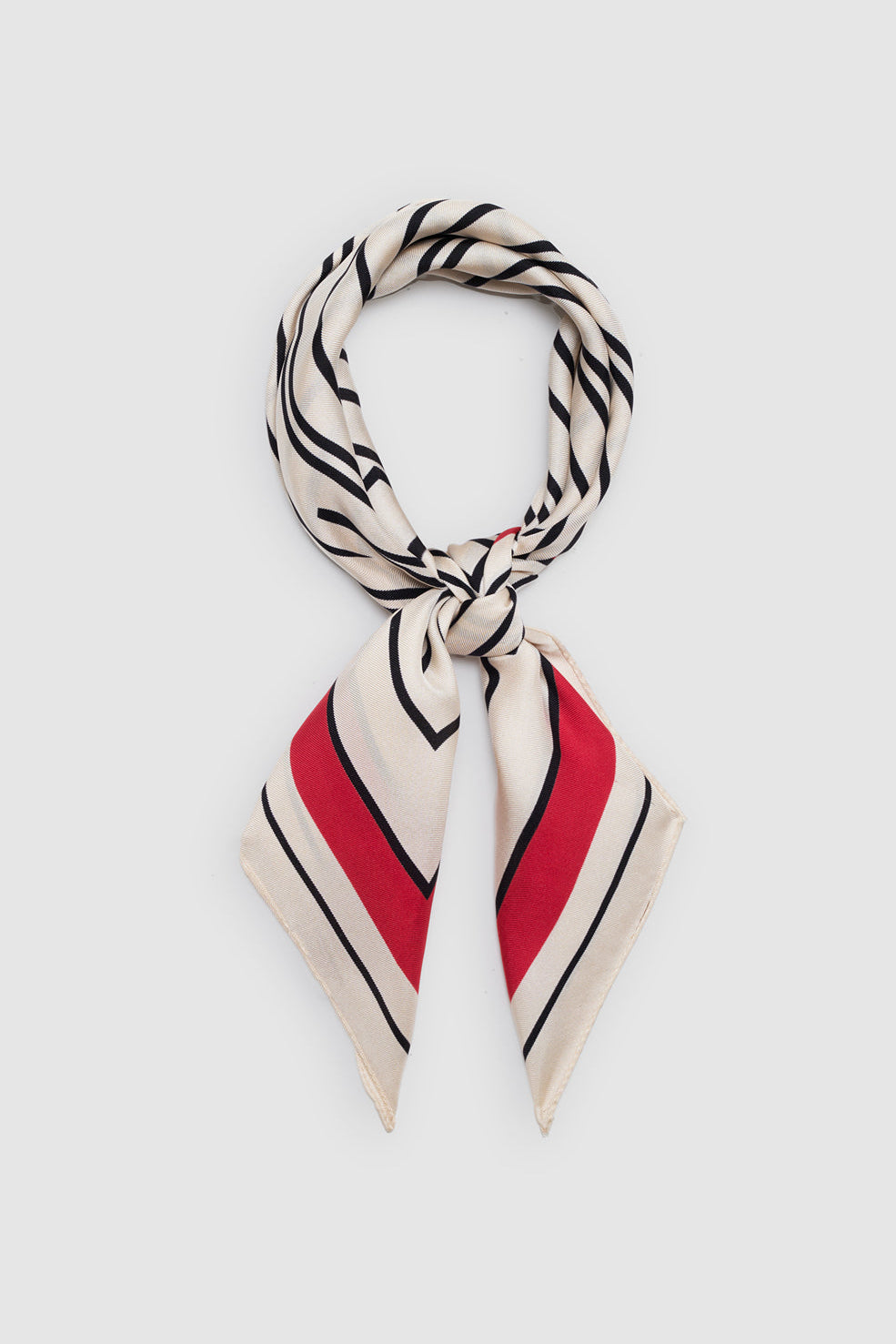 Anine Bing York Scarf in Tango Red - side view