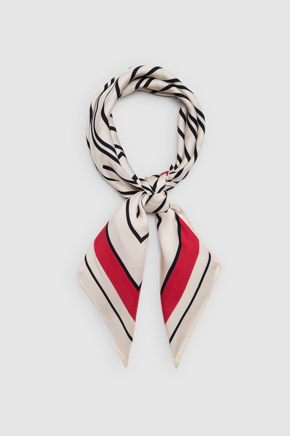 Anine Bing York Scarf in Tango Red - side view
