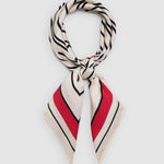 Anine Bing York Scarf in Tango Red - side view