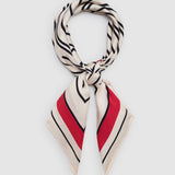Anine Bing York Scarf in Tango Red - side view