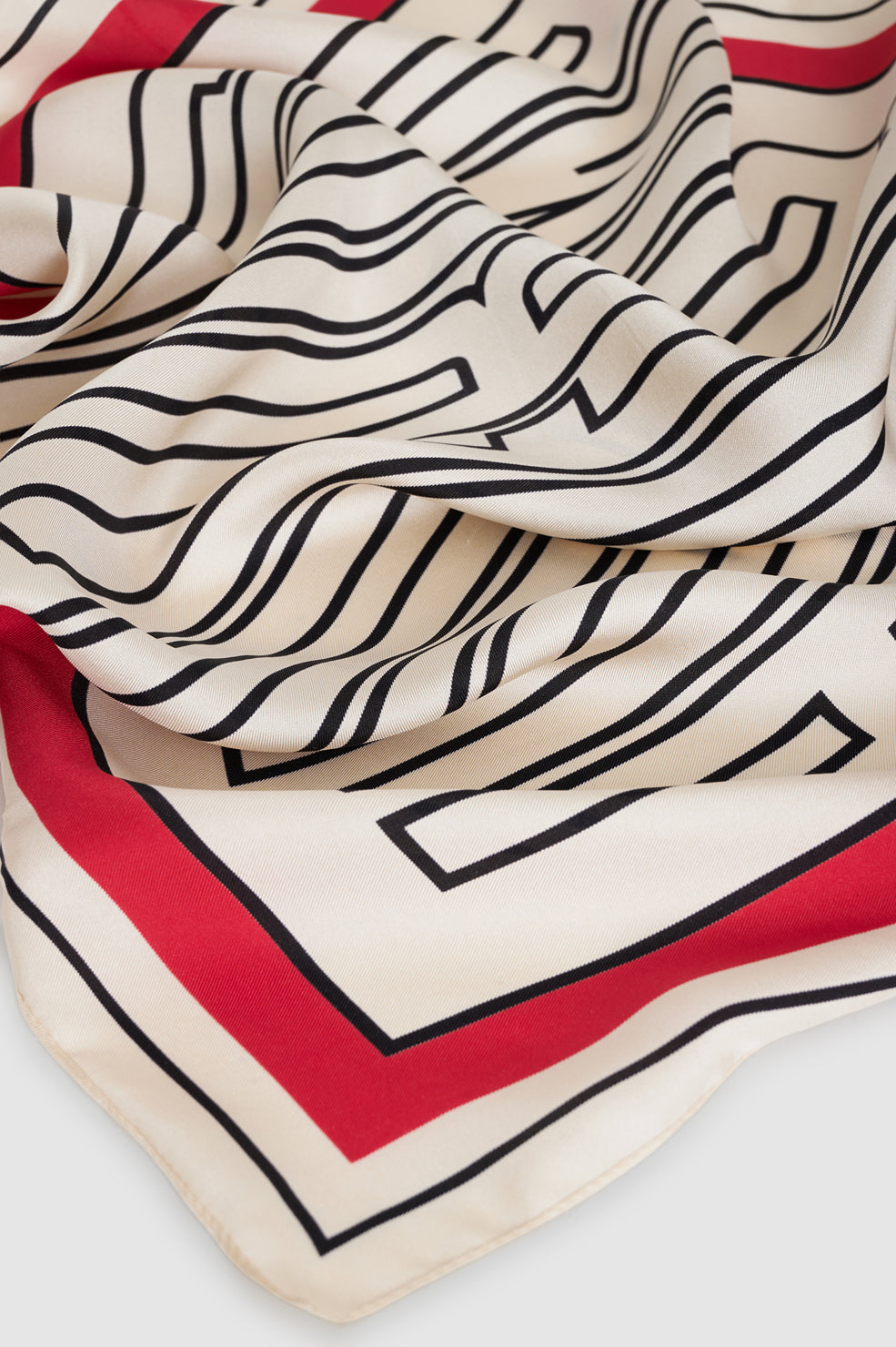 Anine Bing York Scarf in Tango Red - styled look